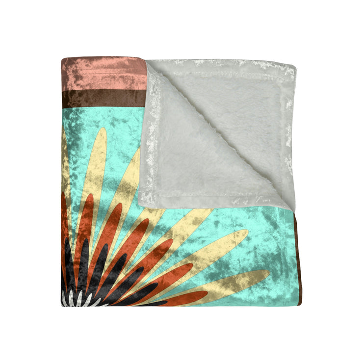 Maya Sun Crushed Velvet Blanket