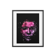 Young Woman Face Framed Posters Matte