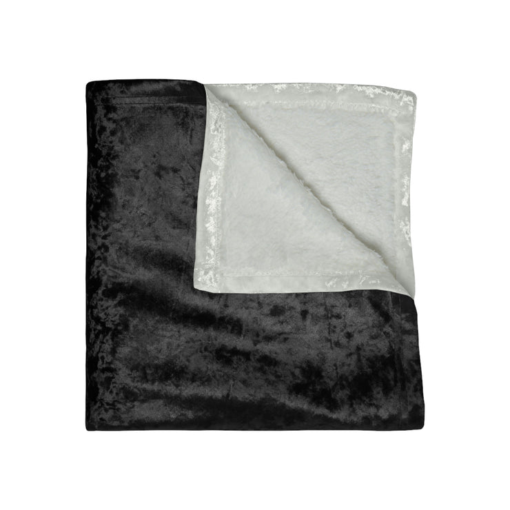 Sooty Crushed Velvet Blanket