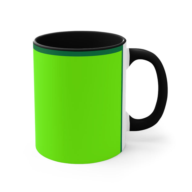 Bright Green Accent Mugs, 11oz