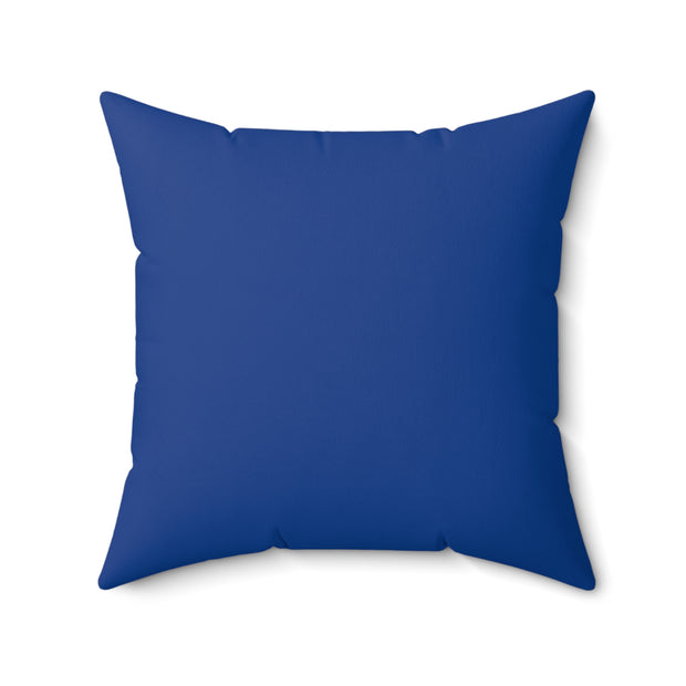 Geometric Pattern Spun Polyester Square Pillow
