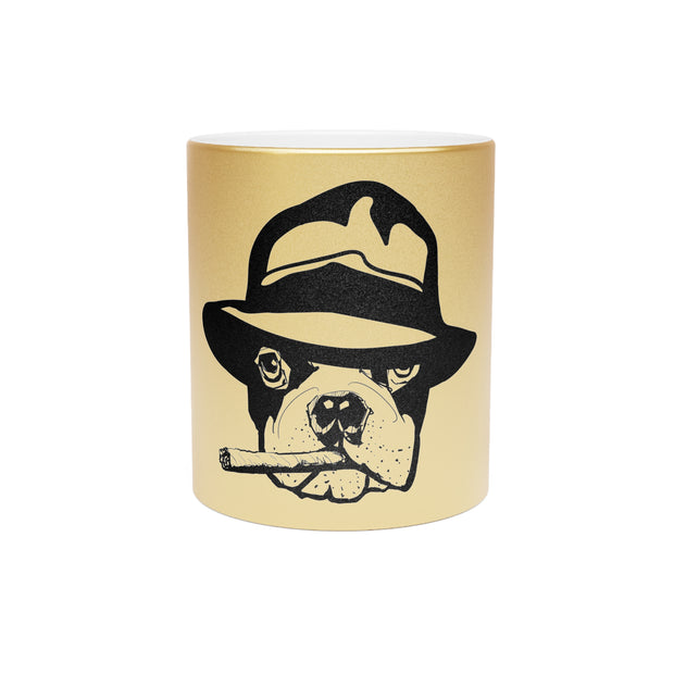 French bulldog Metallic Mug (Silver\Gold)