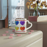 Colored Heart-Shaped Mug