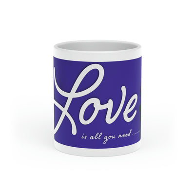 Love Is All You Need Heart-Shaped Mug