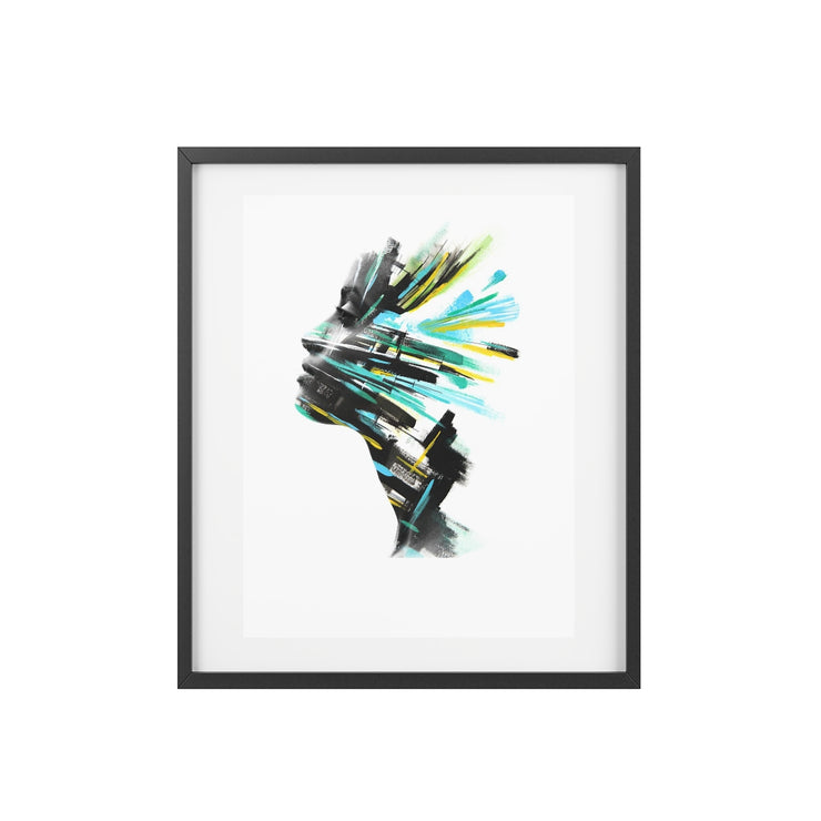 Exotic African Woman Framed Posters, Matte