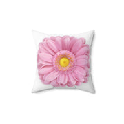 Spring Pink Flower 3d Vector Spun Polyester Square Pillow