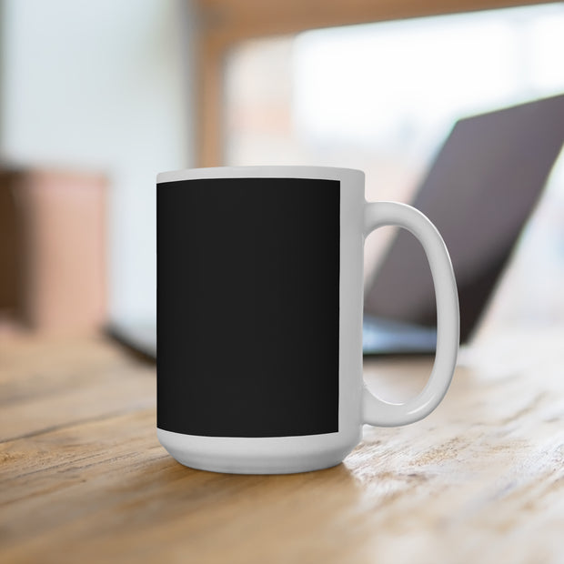 Dark Black Ceramic Mug 15oz