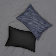 Seamless abstract striped Spun Polyester Lumbar Pillow