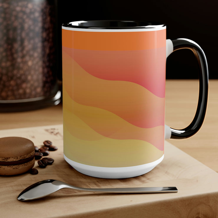 Fire Shades Two-Tone Coffee Mugs, 15oz