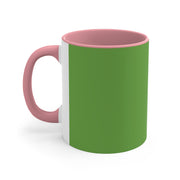 Olive Green Accent Coffee Mug, 11oz