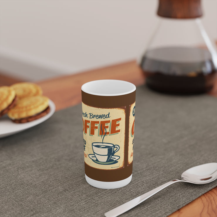 Fresh Coffee Conical Coffee Mugs (3oz, 8oz, 12oz)