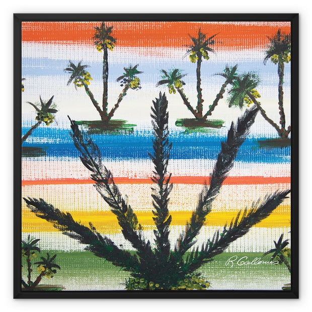 Palm Tree Framed Canvas