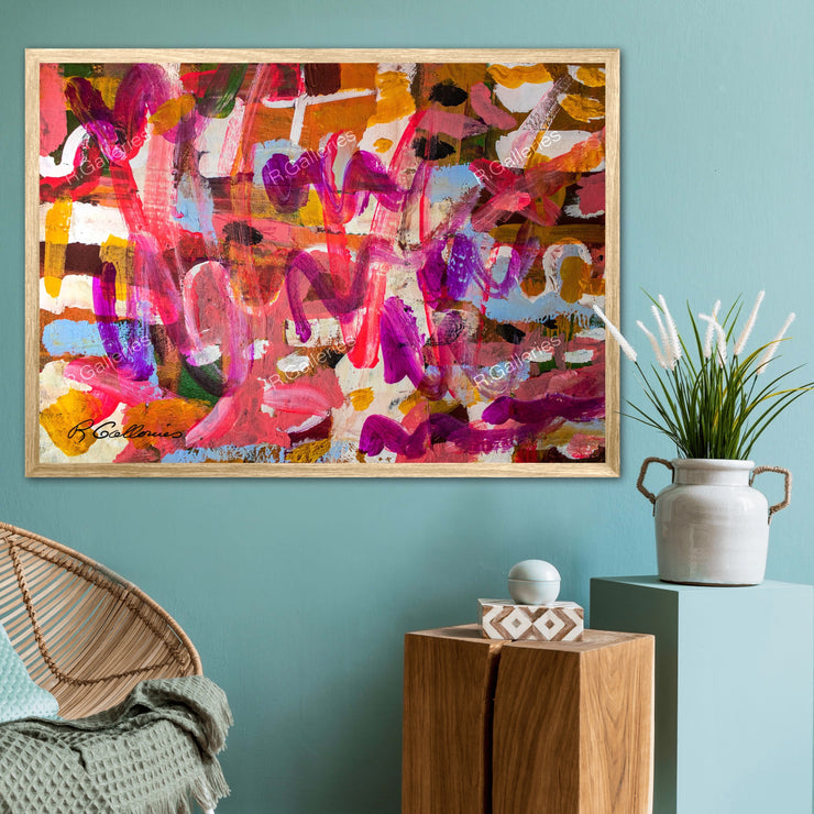 Daydream Abstract  Framed Canvas