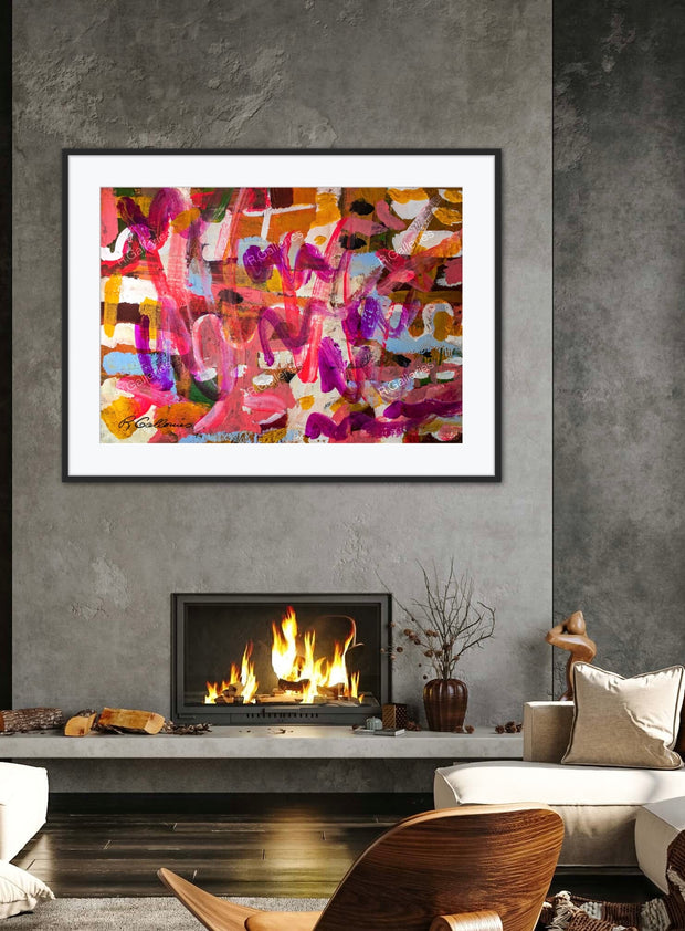 Daydream Abstract  Framed & Mounted Print