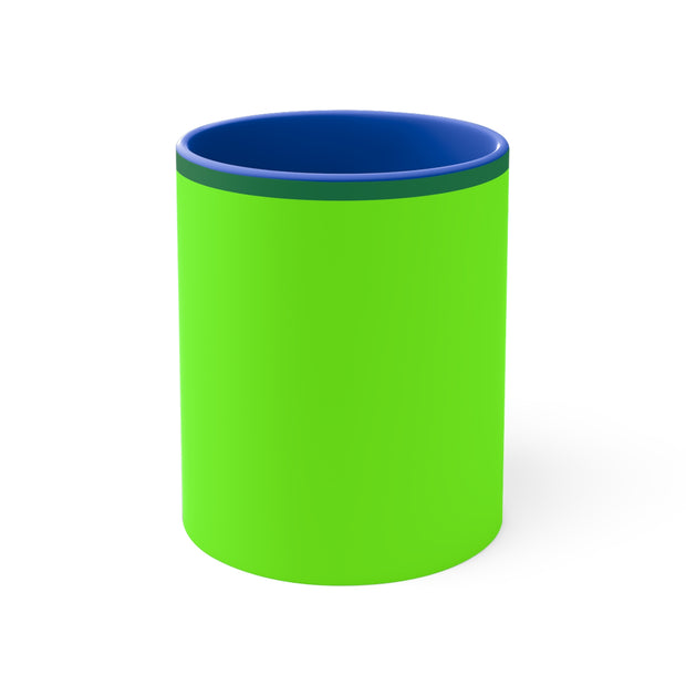 Bright Green Accent Mugs, 11oz