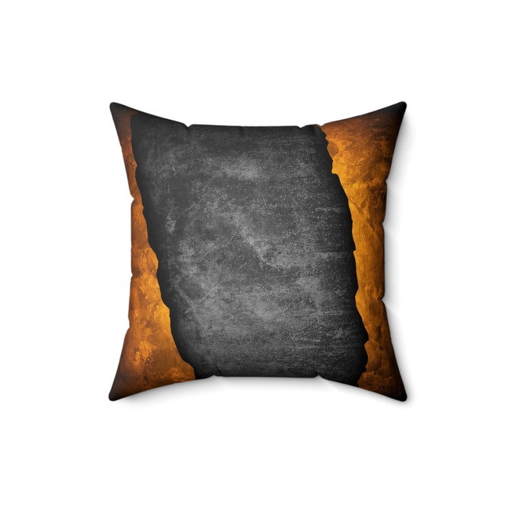 Broken Concrete wall Spun Polyester Square Pillow