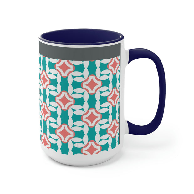 Olympic Art Two-Tone Coffee Mugs, 15oz