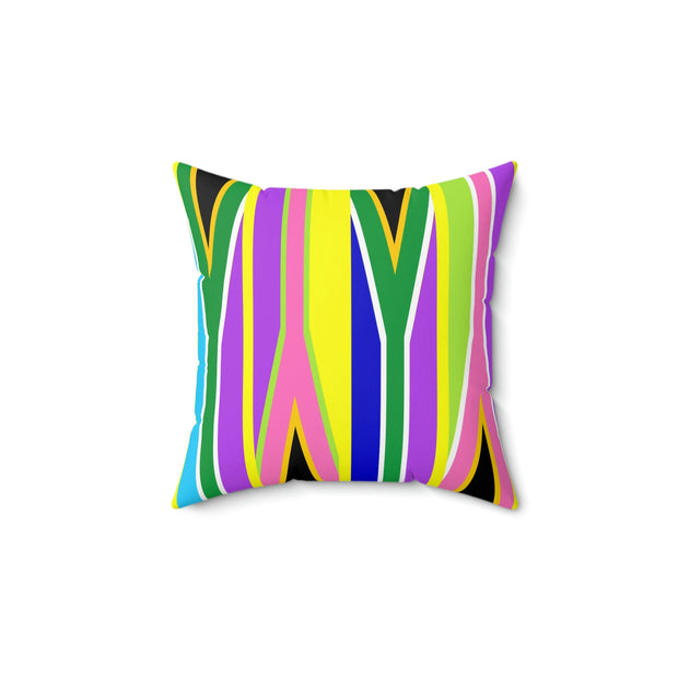 Vibrant Spun Polyester Square Pillow