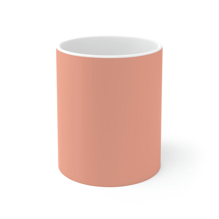 Light Pink White Mug 11oz