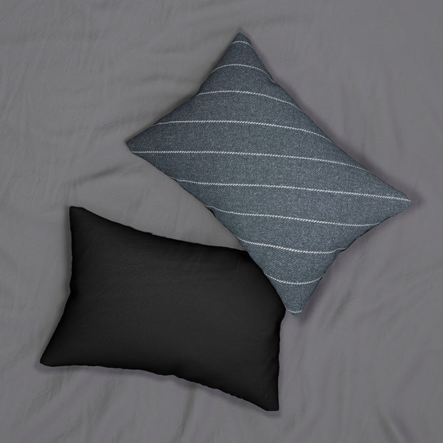 Pin Stripe Spun Polyester Lumbar Pillow