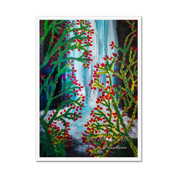 My Waterfall Garden Framed Print