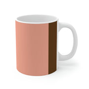 Light Pink White Mug 11oz