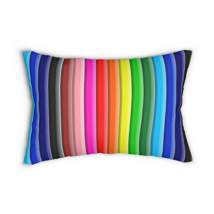 Vibrant Spun Polyester Lumbar Pillow