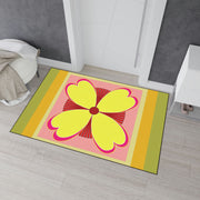 Yellow Flower Heavy Duty Floor Mat
