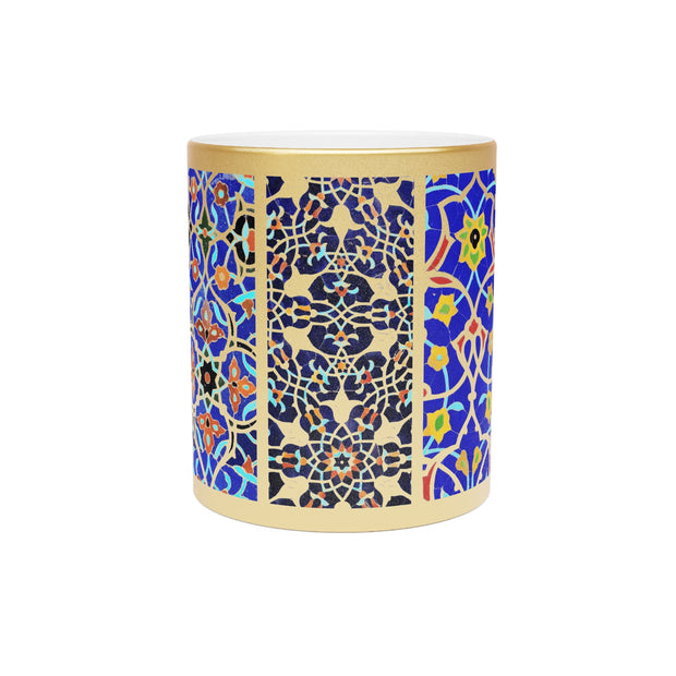 Iran Tiles Metallic Mug (Silver\Gold)