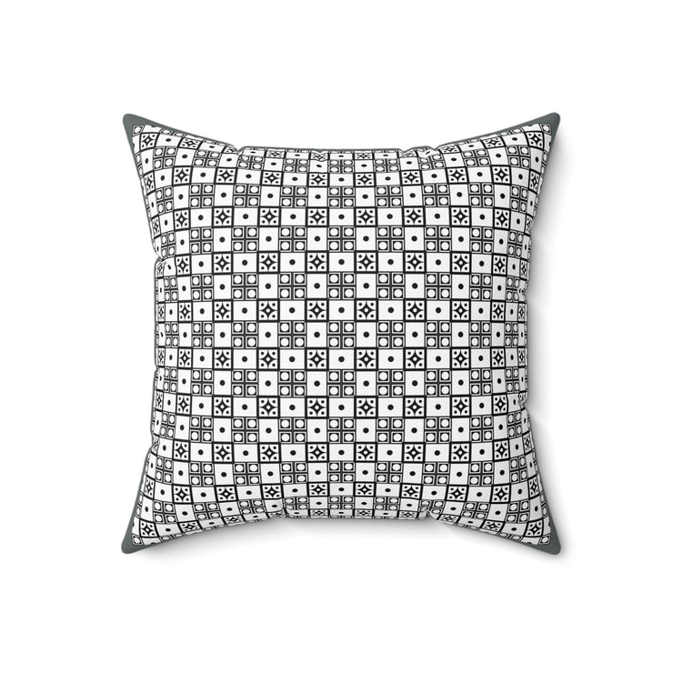 Background of seamless dots  Spun Polyester Square Pillow