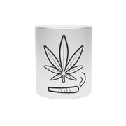 Marijuana Joint Metallic Mug (Silver\Gold)
