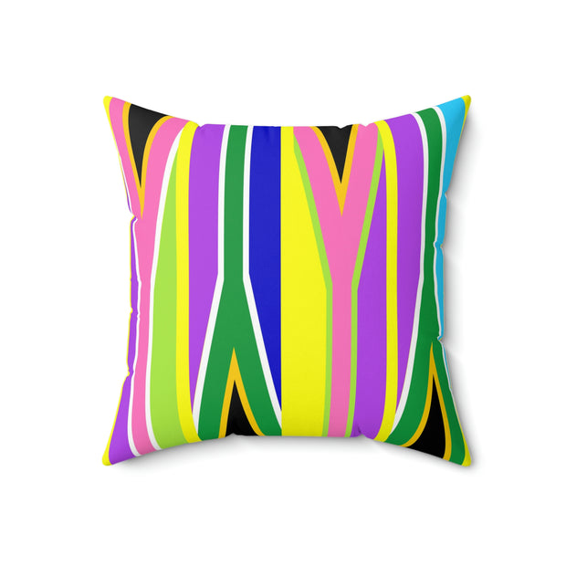 Vibrant Spun Polyester Square Pillow