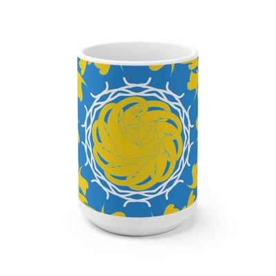 Tuscany Blue  Ceramic Mug 15oz