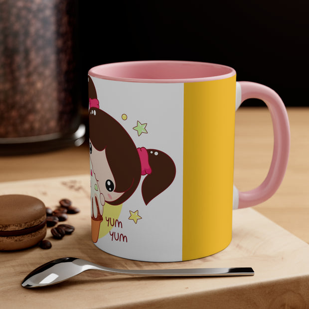 Cute Little Girl Accent Coffee Mug, 11oz