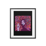 Hippe Woman Framed Posters, Matte