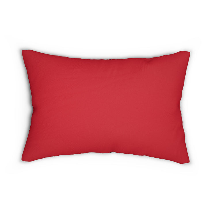 Vertical Stripe Pattern Spun Polyester Lumbar Pillow