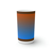 Blue & Brown Conical Coffee Mugs (3oz, 8oz, 12oz)
