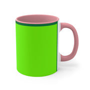 Bright Green Accent Mugs, 11oz