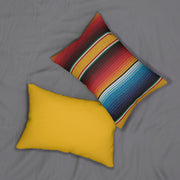 Texture Replica Spun Polyester Lumbar Pillow