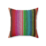 Blanket Stripes Seamless Spun Polyester Square Pillow