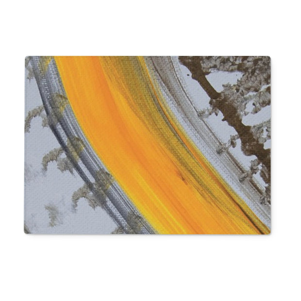 Yellowish Road Glass Chopping Board