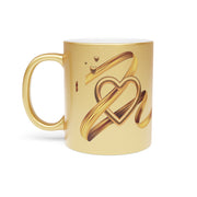 Valentines day greeting Metallic Mug (Silver\Gold)
