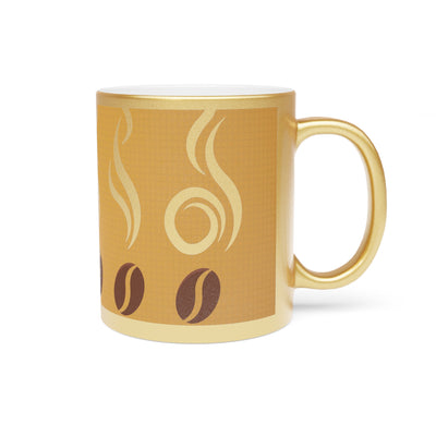 Coffee Beans Metallic Mug (Silver\Gold)