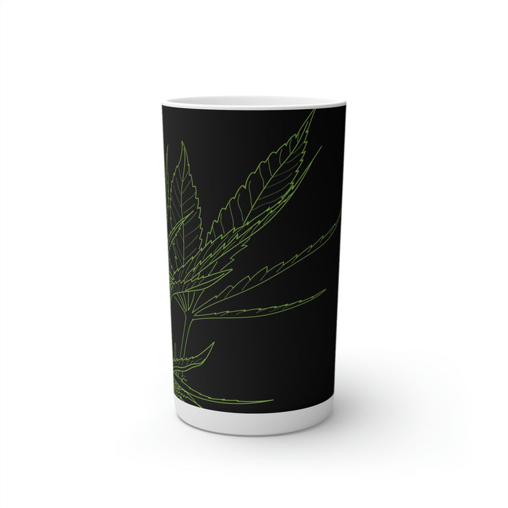 Green Lines flower Conical Coffee Mugs (3oz, 8oz, 12oz)