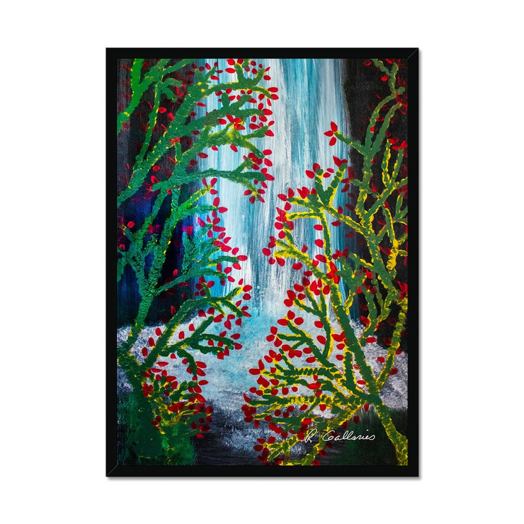 My Waterfall Garden Framed Print