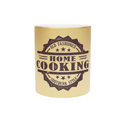 Home Cooking Stamp Metallic Mug (Silver\Gold)