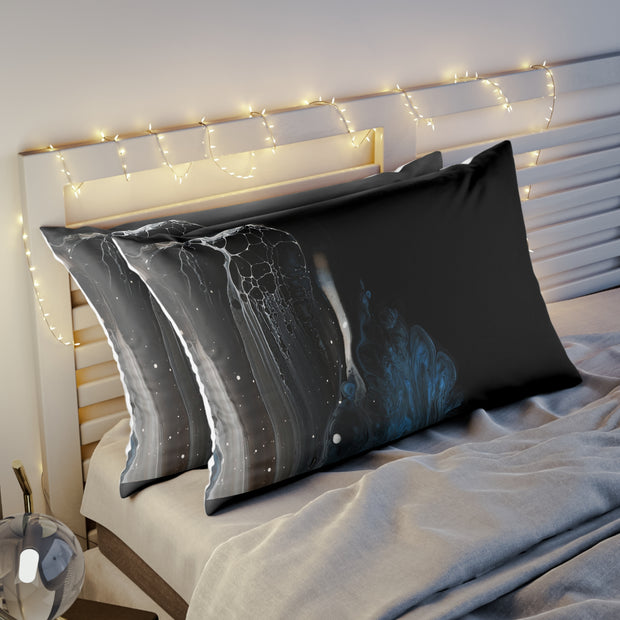 Abstract Flow Acrylic and Watercolor Pillow Sham