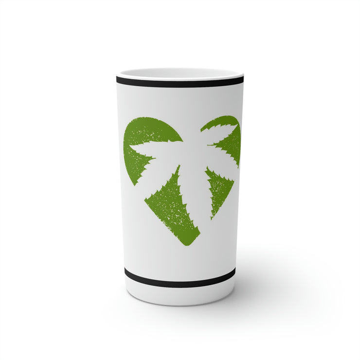 Leaf Heart Conical Coffee Mugs (3oz, 8oz, 12oz)