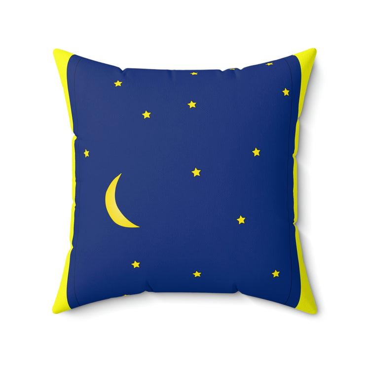 Twinkle Star Spun Polyester Square Pillow