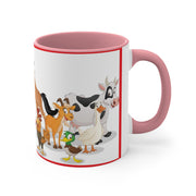 Farm Animals Accent Coffee Mug, 11oz